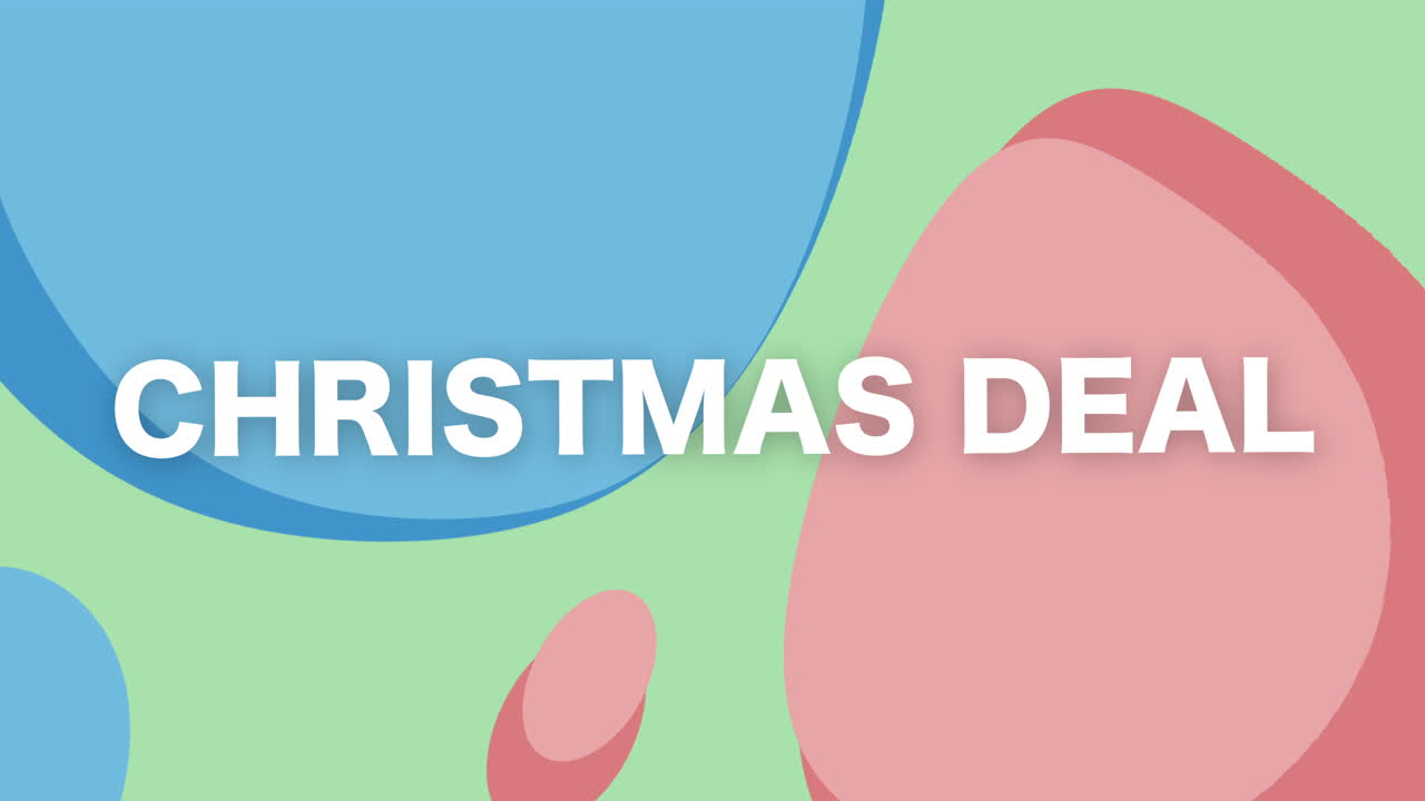 Explore a vibrant motion graphic promoting an exciting Christmas sale with bold colors