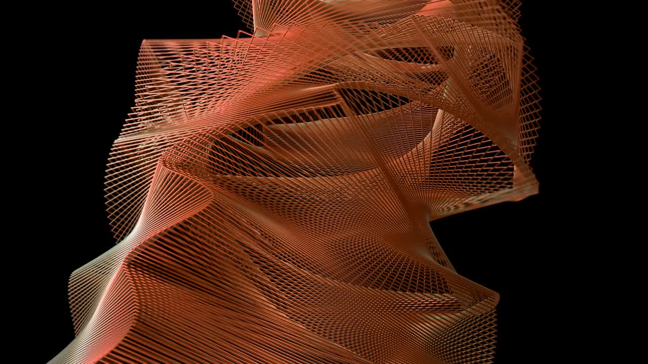 Geometri Bergelombang Abstrak 4K