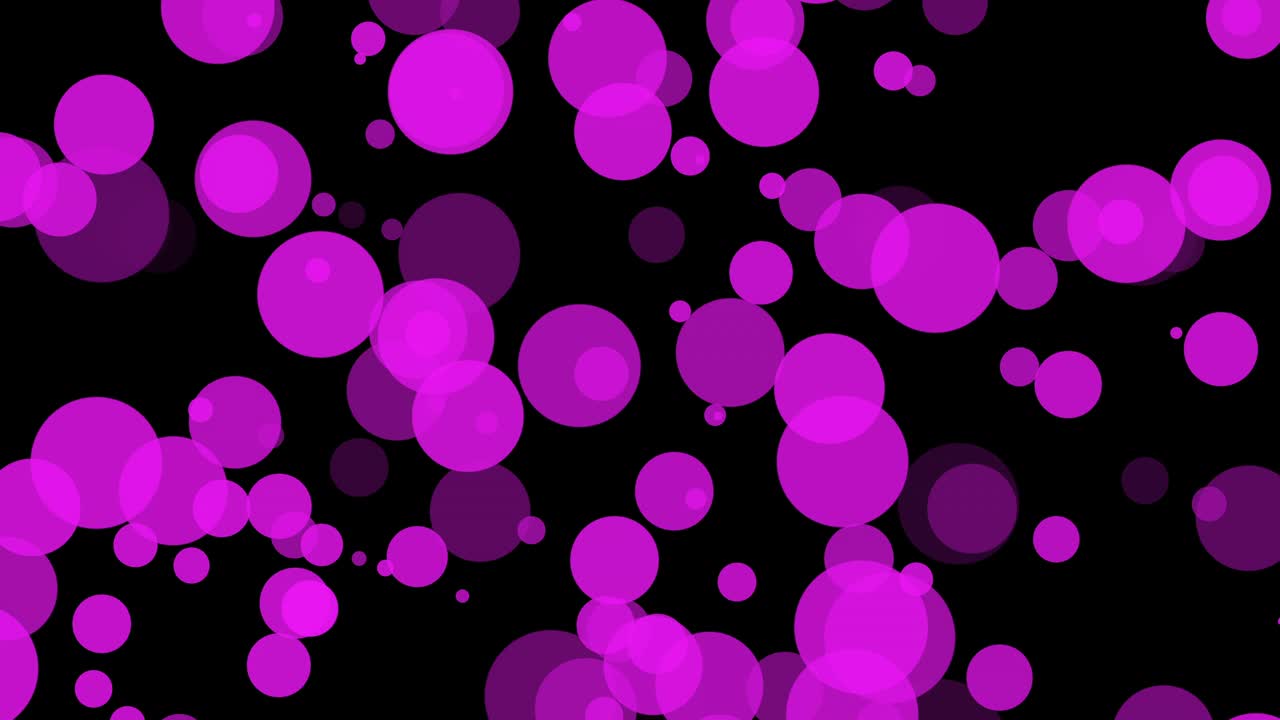 fondo negro con círculos móviles