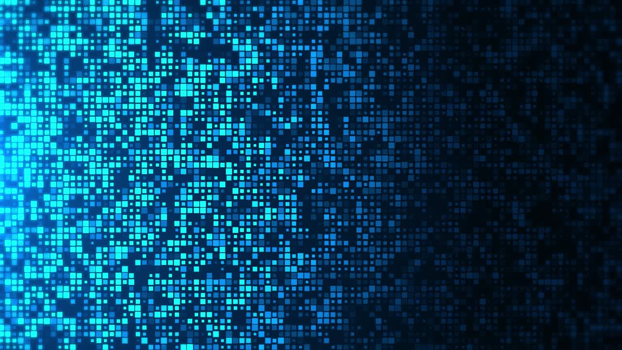 fondo de grandes datos abstractos. píxeles y líneas que fluyen fondo. bucle