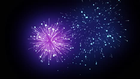 37 real fireworks with smoke collage of colorful fireworks exploding flashing in the night sky