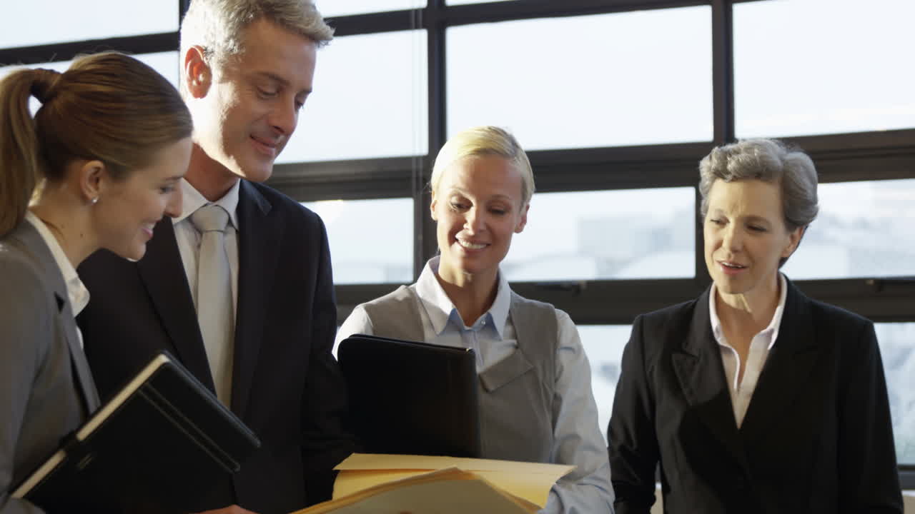 Business people talking