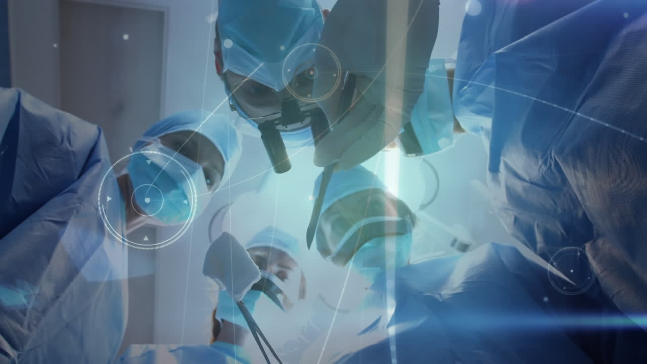 수술실의 외과 의사들 간의 연결 네트워크의 활성화