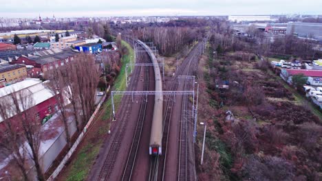 trains-wroclaw-drone-shots-europe-night