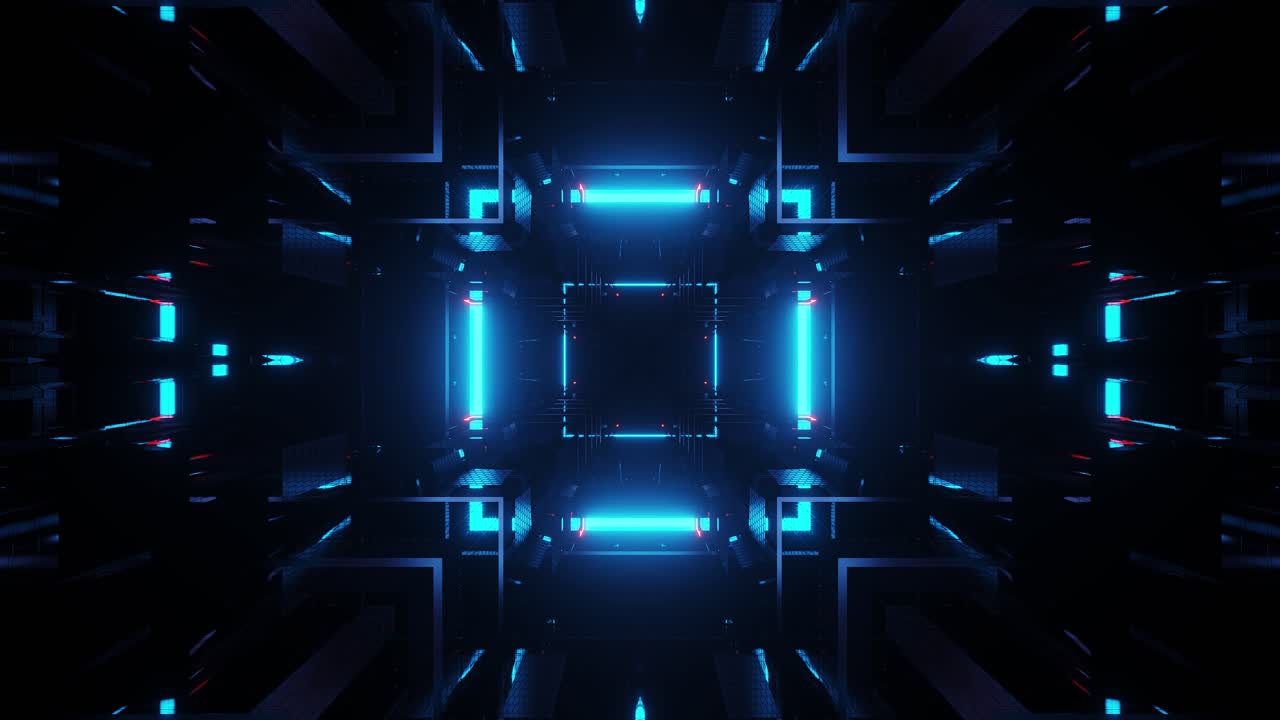 Premium stock video - Motion graphics sci fi: bright teal and dark ...