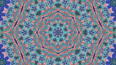 3d en bucle abstracto ornamentado fondo decorativo. hipnótico caleidoscopio de moda.