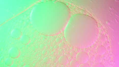 top view rotate colourful abstract bubbles, 4k abstract bubbles background.