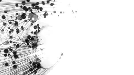 esferas abstractas y orbes brillantes.