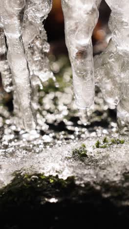 bloque de hielo al aire libre