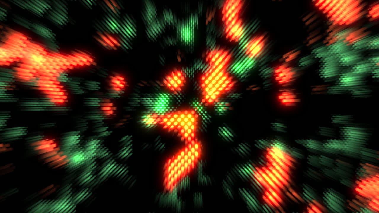 obras de arte digitales vibrantes con cuadrados coloridos y patrones aleatorios