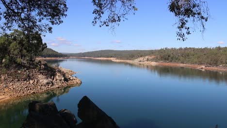 mundaring weir, perth australia - view from o'connor lookout platform