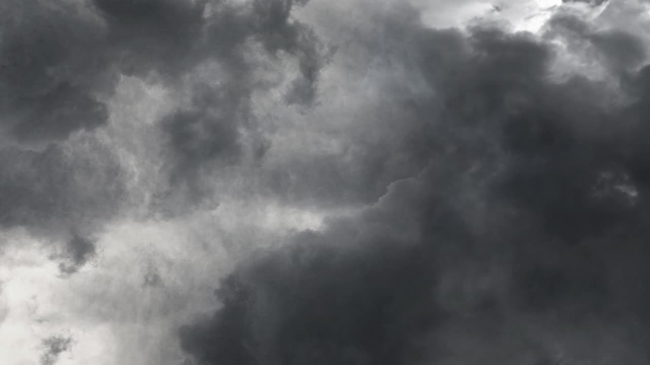 thunderstorm with lightning bolt and dark sky