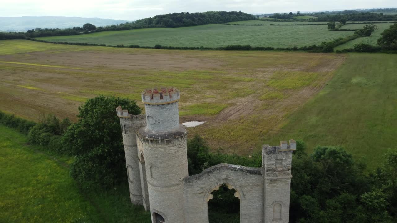 Castle Ruins in a Field