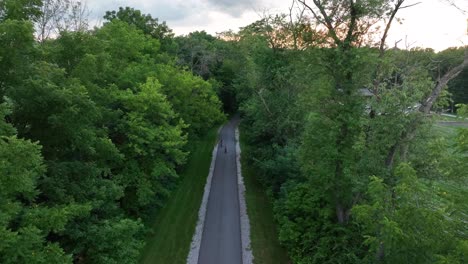 Paved-trail-at-sunset