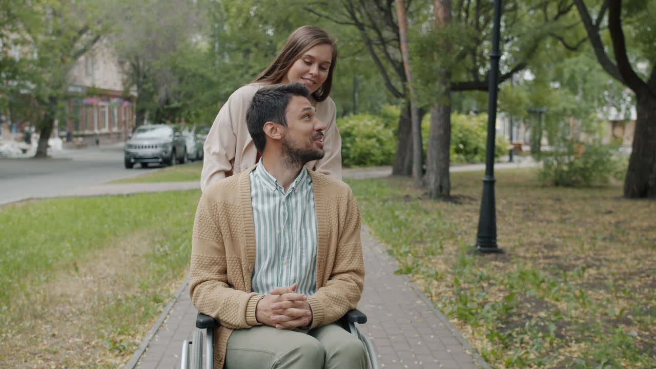 Couple in Park - Support and Care