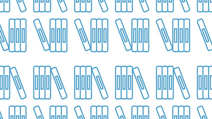 Animation of school items icons moving on white background