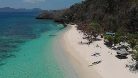 seven commandos beach in el nido, palawan island