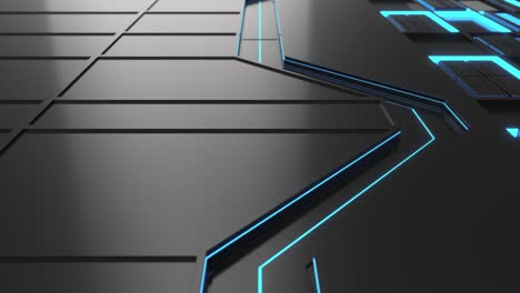 animated futuristic technological or industrial background loop