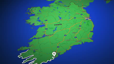 Ruta-Animada-Del-Camino-Salvaje-Del-Atlántico-En-Irlanda