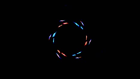 líneas 3d abstractas en un multicolor