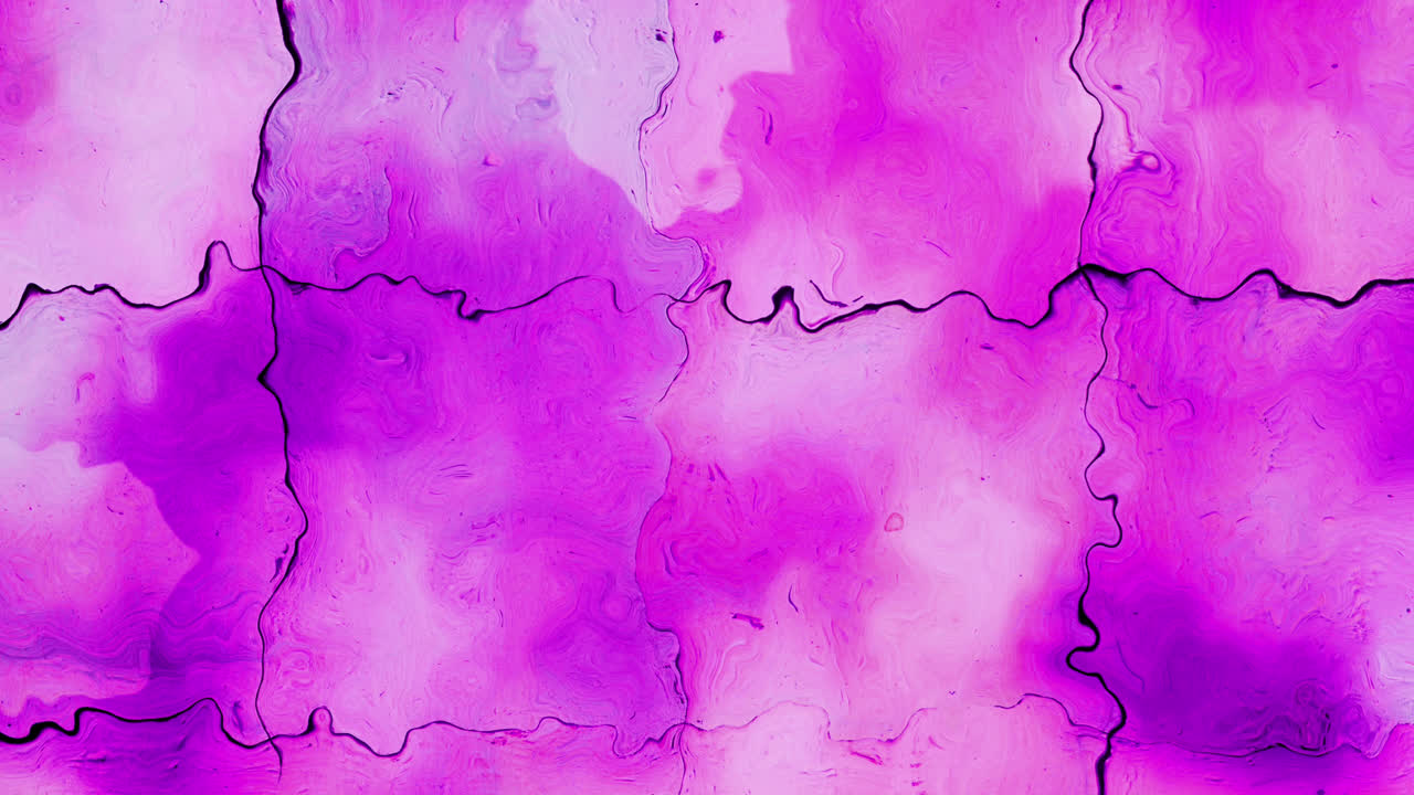 animación del texto de venta en negro sobre globulo amarillo sobre fondo líquido púrpura