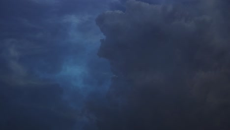 4k summer storm bringing thunder, lightnings