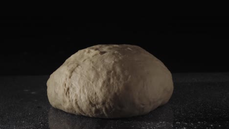 preparing dough for baking