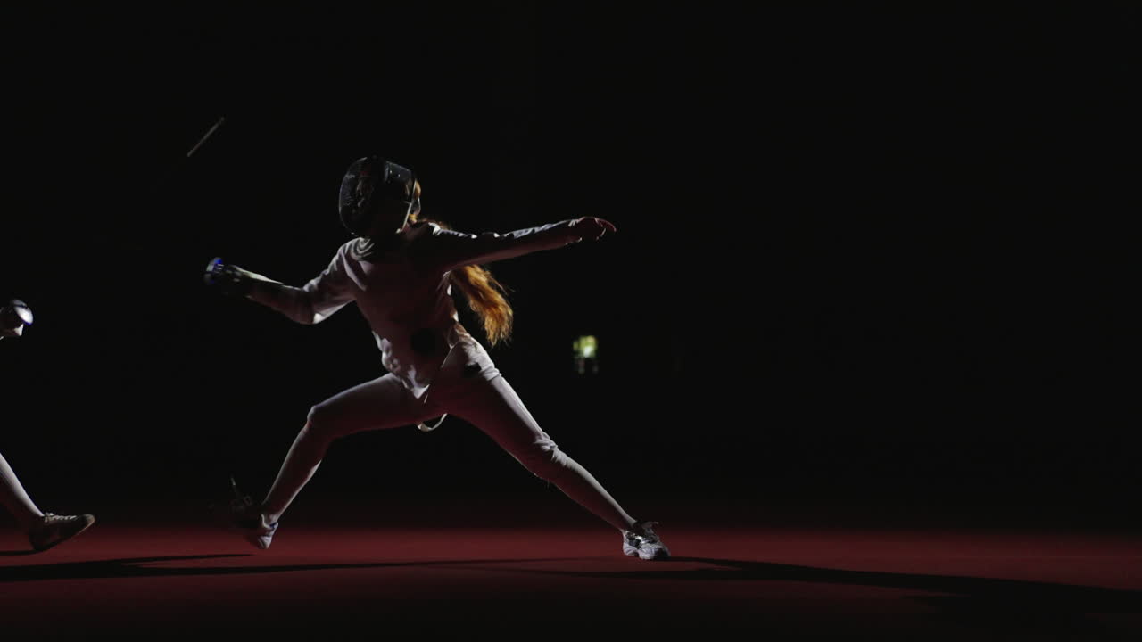 여자 펜싱 선수 들