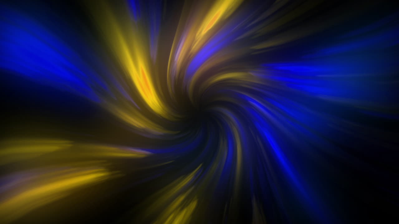 Vivid footage of abstract swirling motion with a background featuring colorful fluid patterns