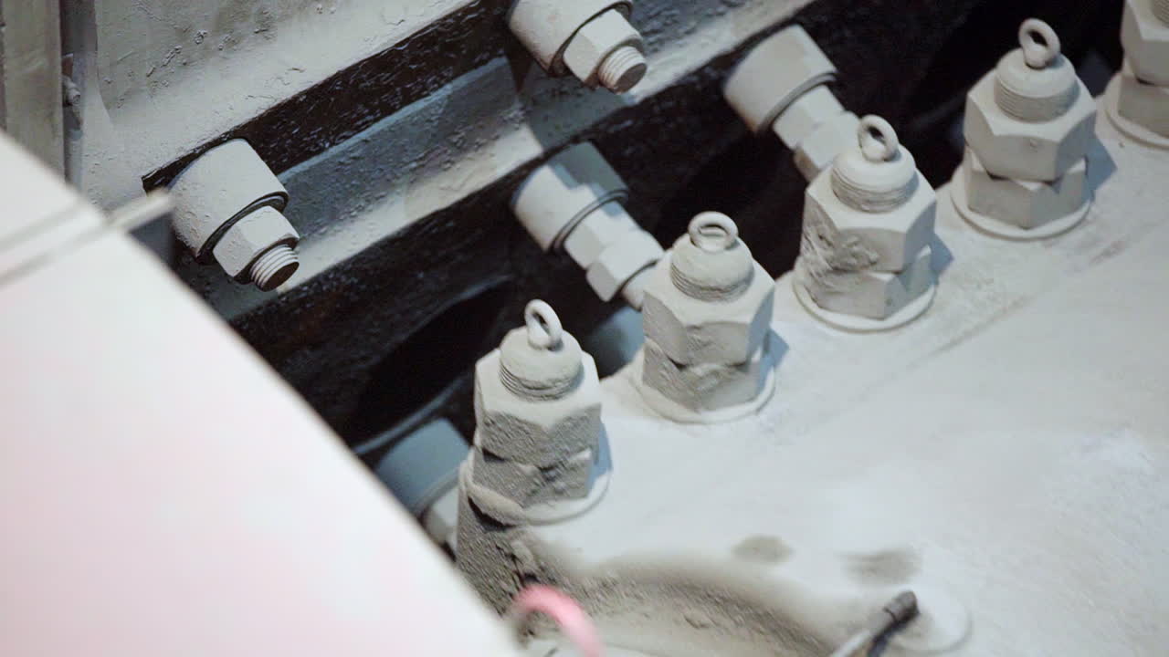 primer plano de las piezas antiguas del motor