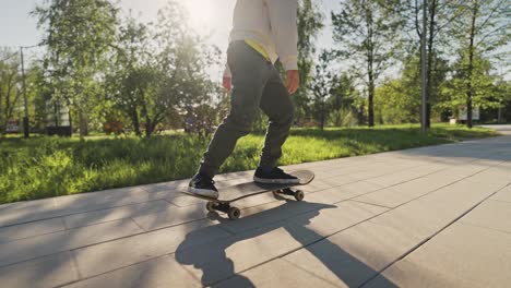 child skateboarding in a park