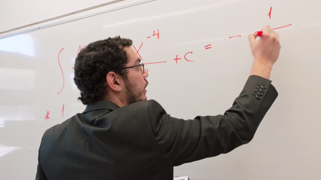 Profile of a Young Professional Giving a Seminar