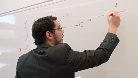 profile of a young professional giving a seminar