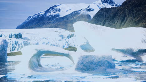 exploring the stunning ice formations and glaciers in a remote arctic landscape