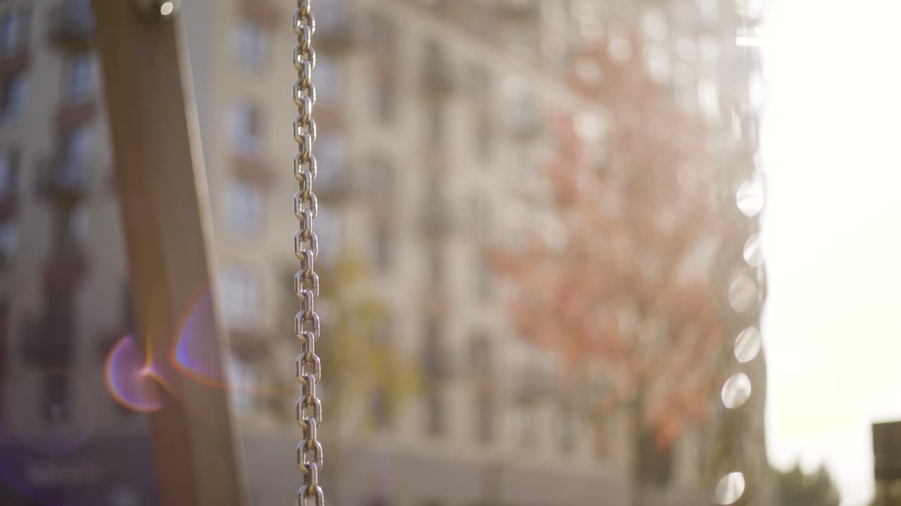 Swing Chain in a City Park