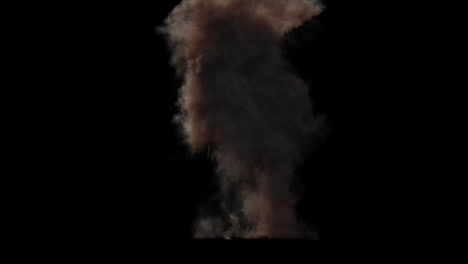 large dust or smoke cloud explosion