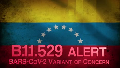 texto omicron alerta venezuela bandera pendamic covid 19 2021 nueva versión de preocupación