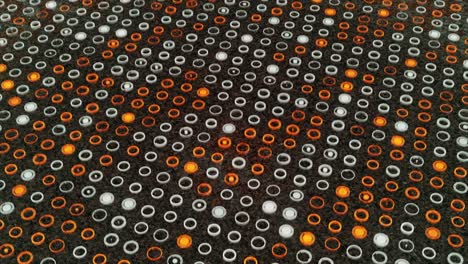 abstract geometric pattern of circles and rings