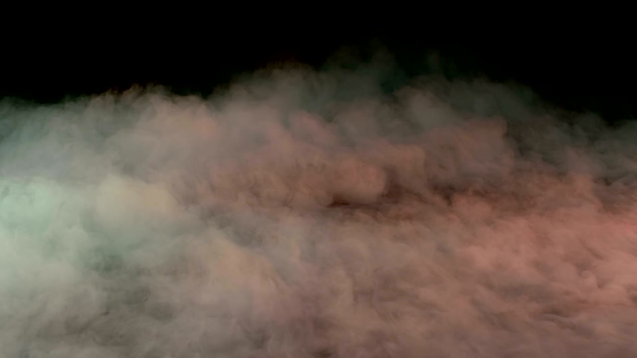 현실적인 건조 얼음 연기 구름