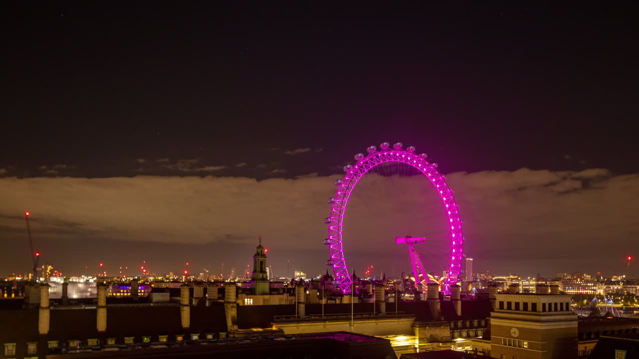 el ojo de londres y el horizonte, londres, inglaterra