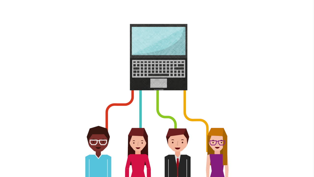 Team Collaboration with Laptop Connection