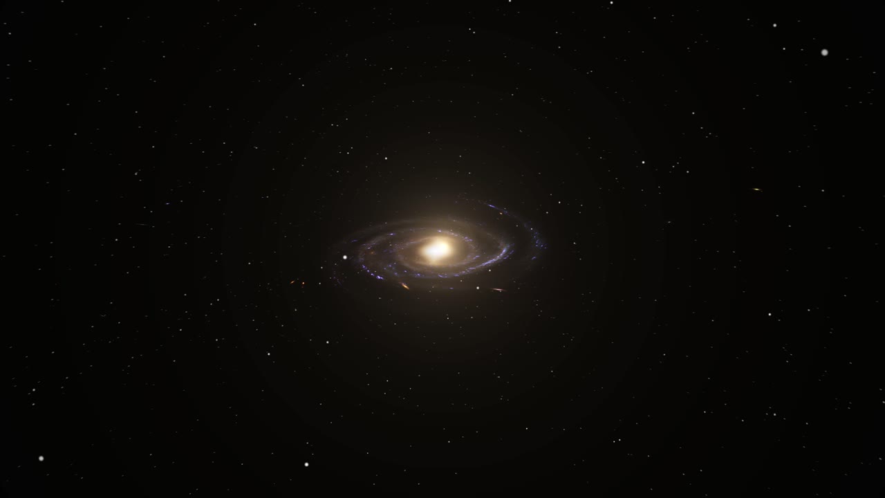 우주의 은하계의 아름다움과 신비