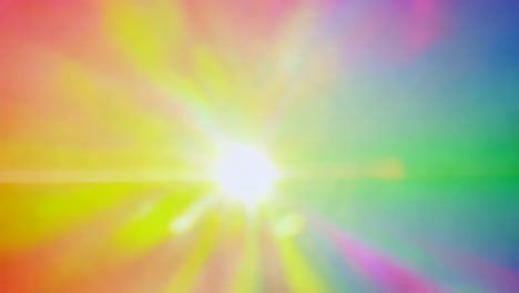 abstract colorful lens flare