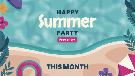 summer party at the beach