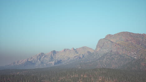 aerial rocky mountains landscape panorama