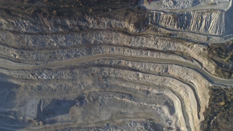 aerial view of a limestone quarry