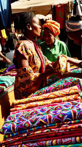 escena del mercado africano