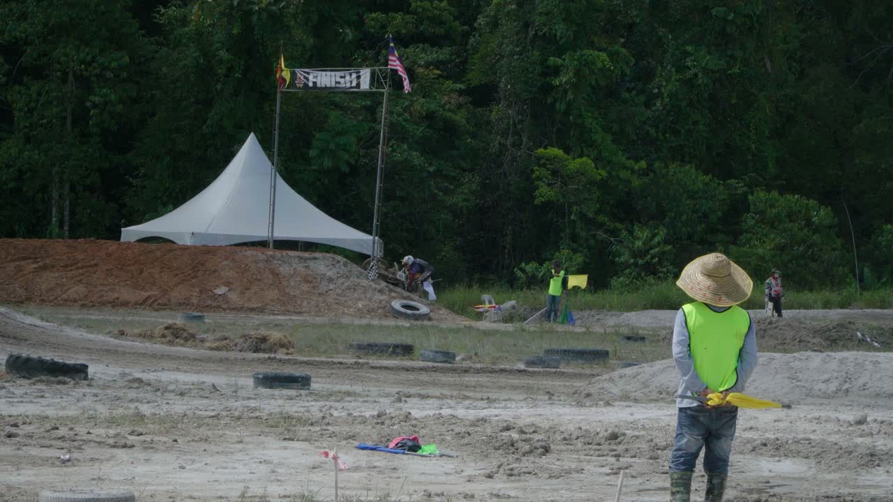 Motocross Race in the Jungle