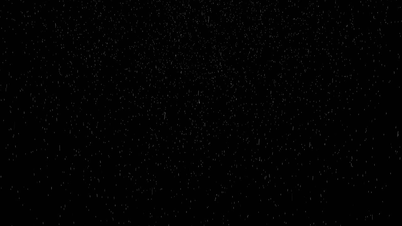 las gotas de lluvia caen sobre un fondo negro. animación abstracta