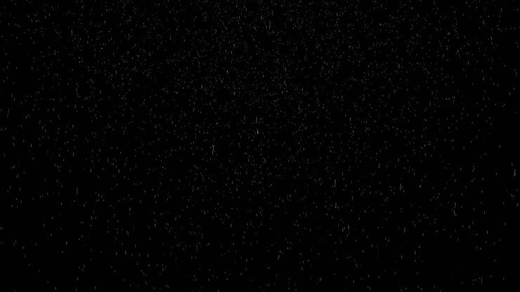 las gotas de lluvia caen sobre un fondo negro. animación abstracta